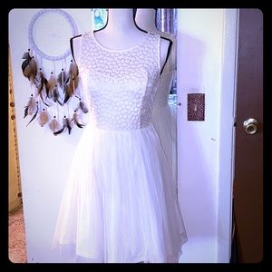 Gorgeous Ivory fit and flare tulle dress